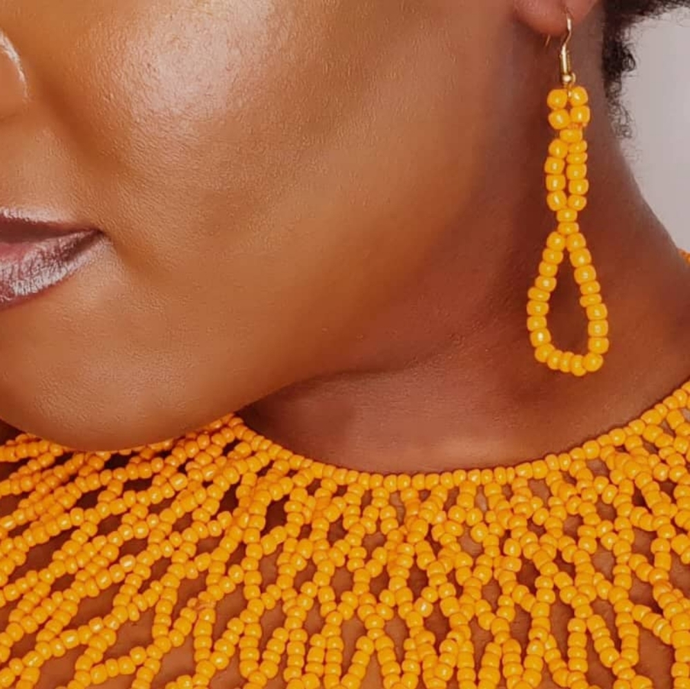 ADAMETU JEWELRY COLLECTION BEADED COLLAR NECKLACE SET